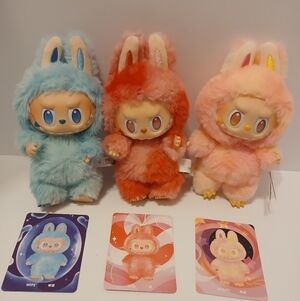 3 The Monsters Big Into Energy Authentic Labubu's